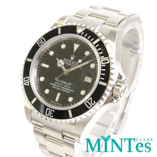 Rolex ロレックス シードゥエラー メンズ腕時計 オートマチック 16600 ブラック シルバー ステンレススチール 自動巻き 【中古】 Rolex ロレックス シードゥエラー メンズ腕時計 オートマチック 16600 ブラック シルバー ステンレススチール 自動巻き 【中古】