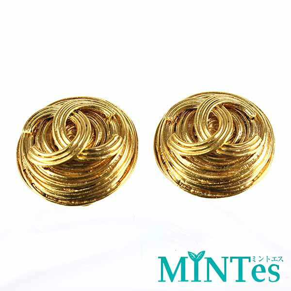 樂天商城 - Chanel シャネル ココマーク イヤリング ゴールド 94A GP アクセサリー ワンポイント アクセント シンプル 【中古】