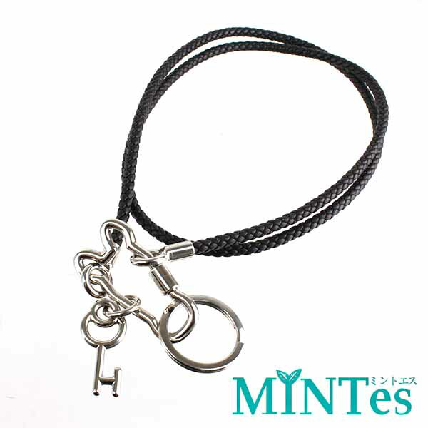 樂天商城 - Hermes エルメス クレ シュバル ムスクトン ネックレス シルバー ブラック メタル アクセサリー スタイリッシュ シンプル 【中古】