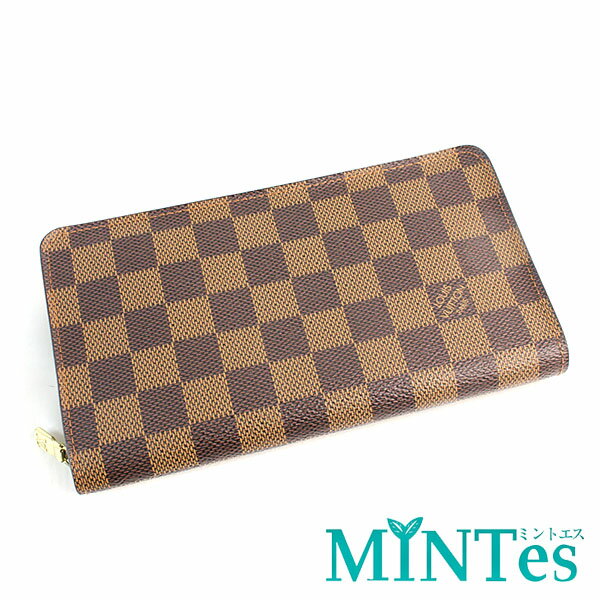 Rakuten - Louis Vuitton ルイヴィトン ダミエ ポルトモネ ジップ ラウンドファスナー長財布 N61728 エベヌ ダミエキャンバス 人気 【中古】