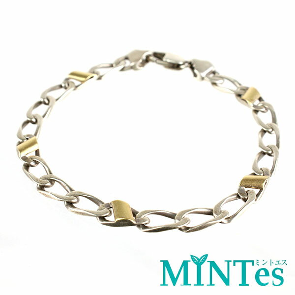 Other - Tiffany ティファニー フィガロ リンク ブレスレット シルバー ゴールド SV925 K18 アクセサリー ワンポイント シンプル スタイリッシュ 【中古】