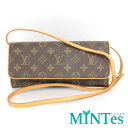 Louis Vuitton ルイヴィトン モノグラム ポシェット ツイン GM ショルダーバッグ M51852 ブラウン 【中古】