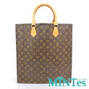 Louis Vuitton ルイヴィトン モノグラム サックプラ トートバッグ M51140 ブラウン モノグラムキャンバス 通勤通学 デイリー 【中古】