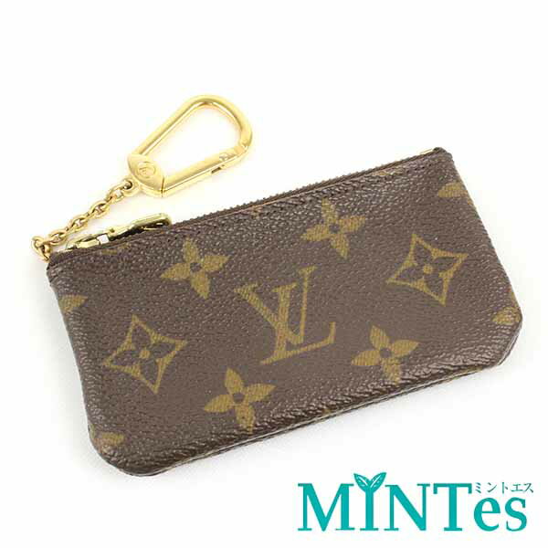 Louis Vuitton ルイヴィトン モノグラム ポシェット クレ コインケース M62650 ブラウン キャンバス 小銭入れ 【中古】