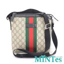 Gucci グッチ GGスプリーム ショルダーバッグ 471454 ベージュ PVC デイリー 通勤通学 カジュアル 斜め掛け 【中古】