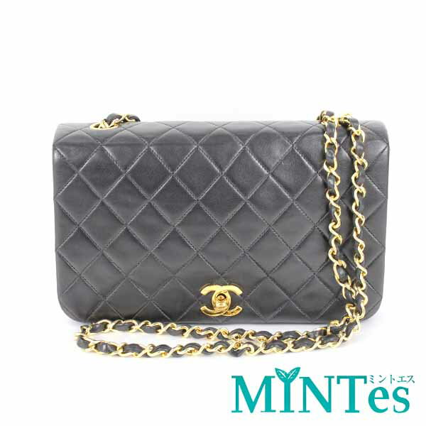 樂天商城 - Chanel シャネル マトラッセ 23 シングルフラップ チェーンショルダーバッグ ブラック ゴールド金具 レザー 高級 人気 【中古】