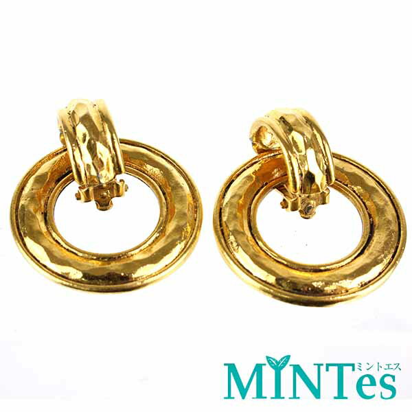 樂天商城 - Chanel シャネル フープ イヤリング ゴールド GP アクセサリー ワンポイント デイリー シンプル スタイリッシュ 【中古】