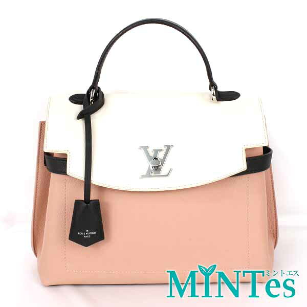 樂天商城 - Louis Vuitton ルイヴィトン ロックミー エヴァー MM 2WAY ハンドバッグ ローズバレーブロンマイトノワール レザー ツートンカラー 人気 【中古】