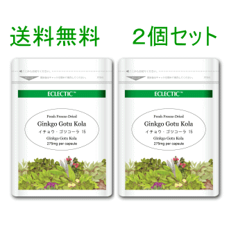 Rakuten - 【ネコポスで送料無料】 ECLECTIC(エクレクティック) イチョウ・ゴツコーラ Ecoパック (15カプセル) 2個セット 【ECLECTIC(エクレクティック)】 エコパック ec800