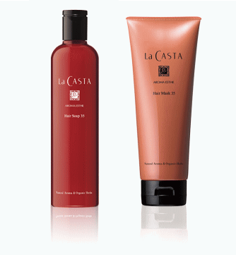 【送料無料】ラカスタ アロマエステ ヘアソープ35 300ml ＆ヘアマスク35 230g　セット（ラ・カスタ）のサムネイル