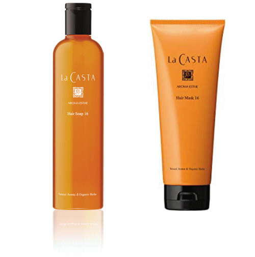【送料無料】ラカスタ アロマエステ ヘアソープ16 300ml ＆ヘアマスク16 230g　セット（ラ・カスタ）のサムネイル