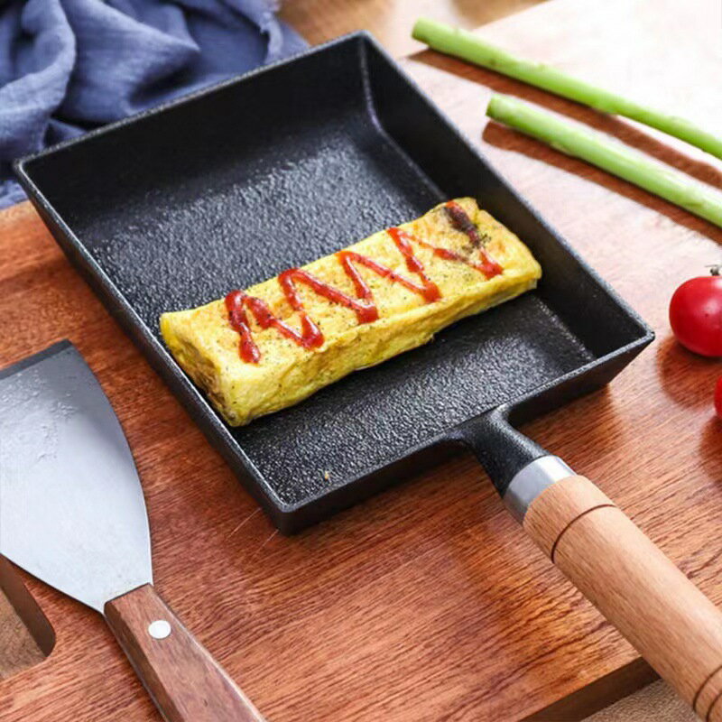 樂天商城 - キッチンツール タマゴ焼き 鉄製お弁当用玉子焼き器 玉子焼き器 キッチン用品 エッグパン フライパン 卵焼き ガス火対応 IH対応 卵焼き器 調理器具 玉子焼き