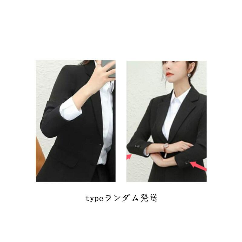 上品でスタイリッシュなスーツの3点セット！ジャケット+シャツ+スカート/パンツの3点セットです。細魅せ効果絶大、スリムラインが美シルエットをメイク！ビジネスシーンから、パーティー、フォーマルまでいろいろなシーンで活躍すること間違いなし。 サイズ S M L XL 2XL 3XL サイズについての説明 詳しくは写真の通り。※サイズ表の実寸法は商品によって1-3cm程度の誤差がある場合がございます。 素材 ポリエステル 色 パンツ3点セット スカート3点セット 備考 ●