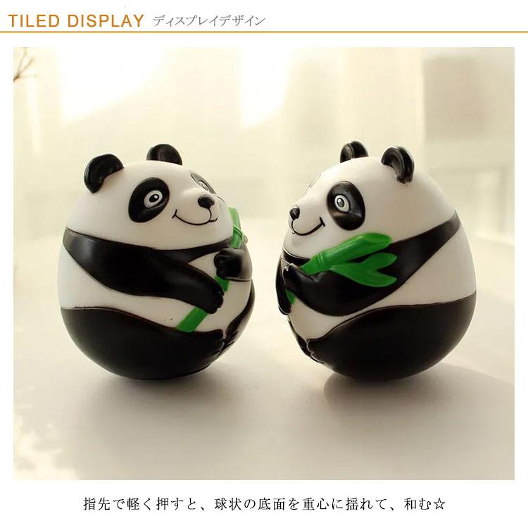 起き上がりこぼし パンダ 起き上がり小法師 おきあがり 不倒翁 アニマル 動物 かわいい 安全 頑丈 丈夫 キッズ 子供 赤ちゃん おもちゃ 男の子 女の子 玩具 ギフト 小さめ パンダ グッズ 2
