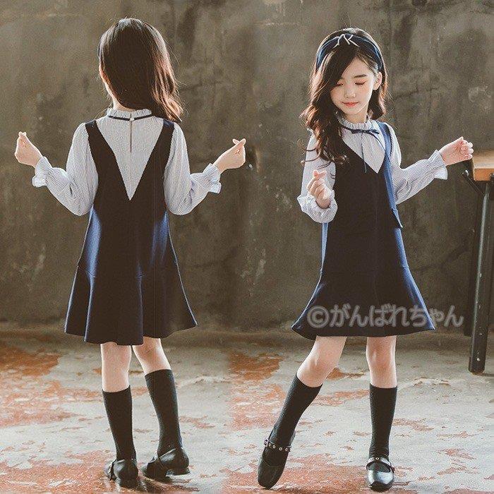 可愛いスタイル ギフト プレゼント 卒業式 女の子 子ども服 発表会 長袖 発表会ド...