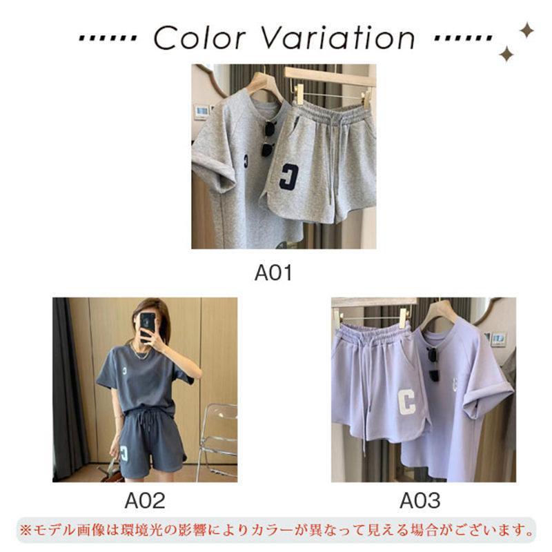 レディース 春夏 ハーフパンツ ルームウェア ジャージ 運動用 部屋着 パジャマ 上...