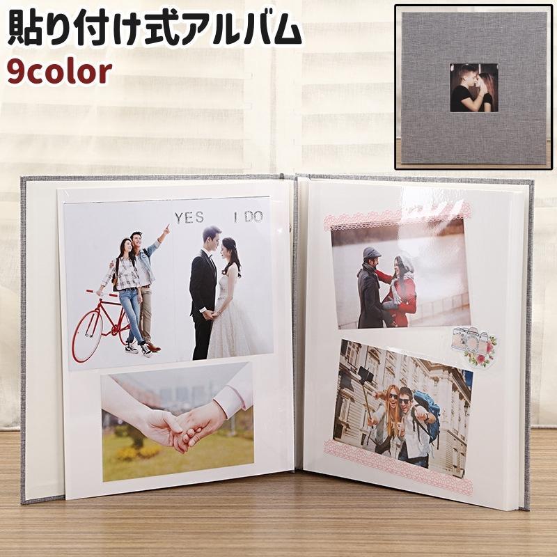 Other - 貼り付け式アルバム 写真アルバム フォトアルバム 40ページ分 20枚収納 シンプル 写真 フォト 収納 整理 保管 保存 思い出 記念日 カラバリ豊