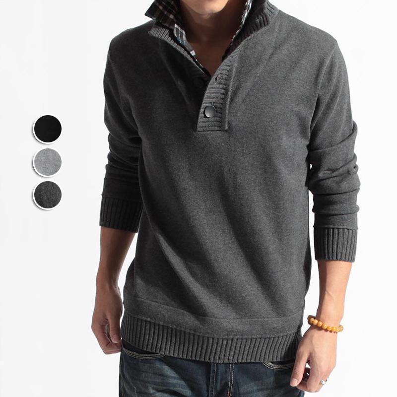 ニットセーター メンズ ニットカットソー 無地 カジュアル スウェット ケーブルニットカーディガン