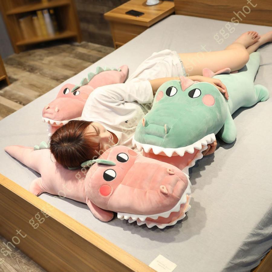 抱き枕 ぬいぐるみ クッション ロング枕 恐竜 アニマル 動物 可愛い 添い寝枕 おもちゃ 可愛い もこもこ T- 子供 女の子 抱きまくら 洗える 気持ちいい
