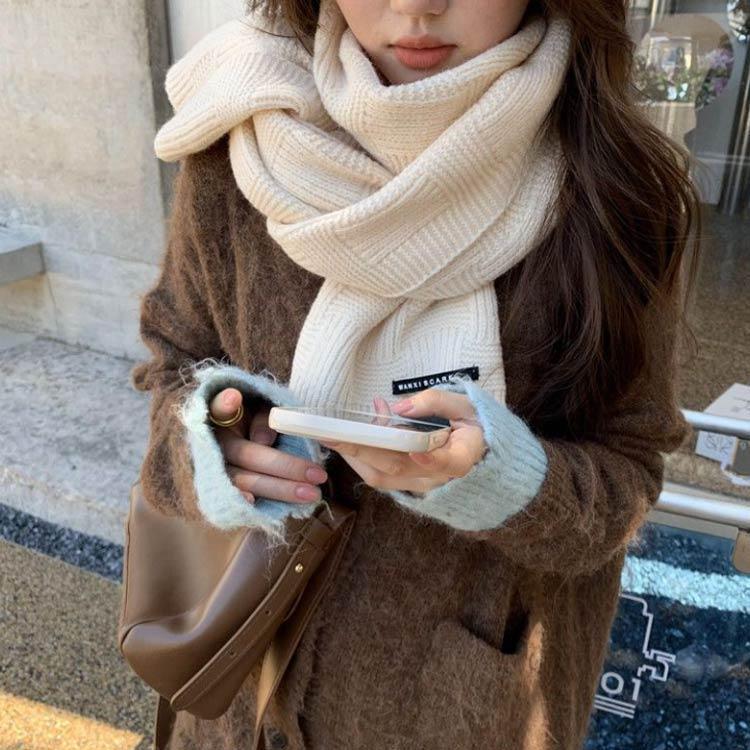 マフラー ニットマフラー レディース メンズ ストール クロス 暖かい 秋冬 柔らかい 冷房対策 肩掛け 膝掛け 厚手 あったか起毛 かわいい おしゃ