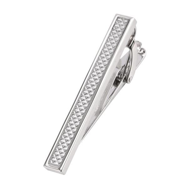 ネクタイピン 金属製 メンズ 2個セット クラシックネクタイピン ギフト 記念日 スーツアクセサリー シルバー