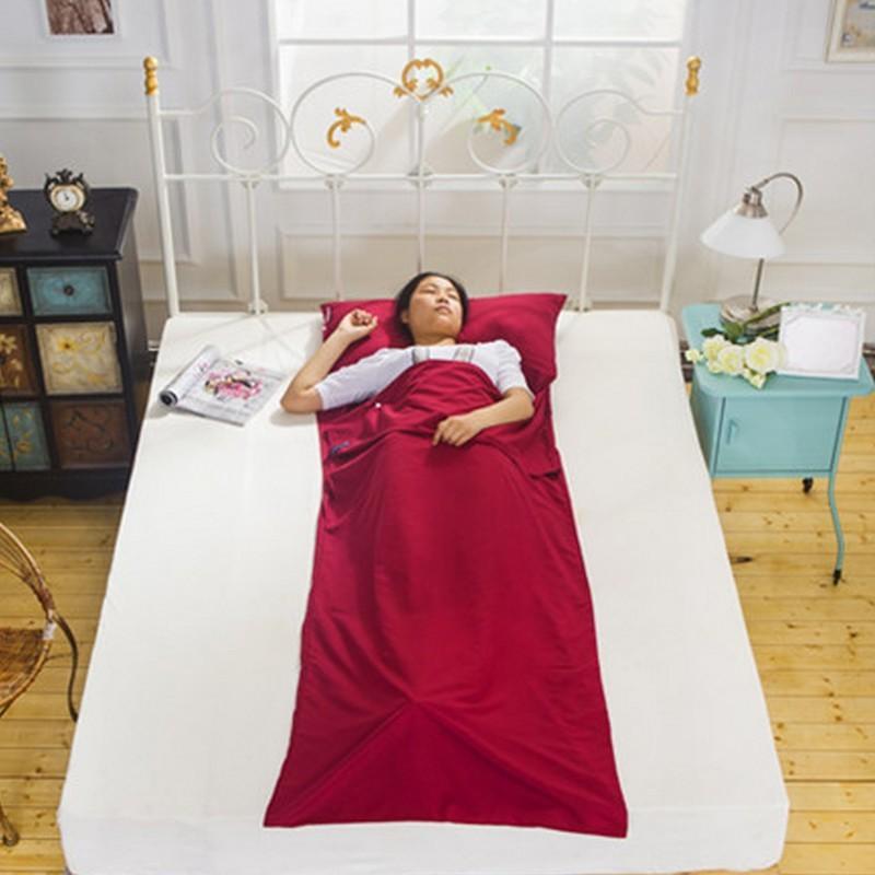 インナーシュラフ 寝袋 封筒型 75×210cm アウトドア用品 トラベル用品 トラベルシーツ インナーシーツ スリーピングバッグ 無地 シンプル 単