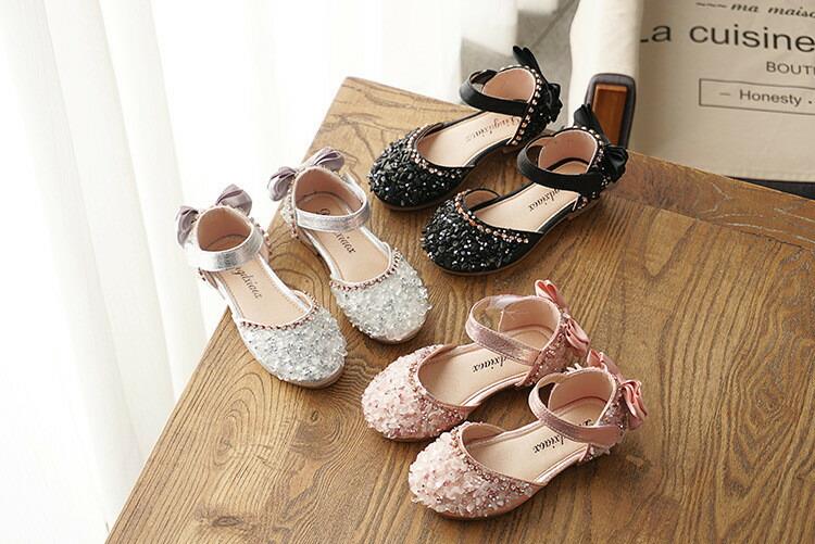 Formal Shoes - フォーマル靴 キッズ 女の子 21cm 黒 フォーマルシューズ 発表会 子供 靴 結婚式 ピアノ 入園式 入学式 おしゃれ 可愛い ドレスシューズ 蝶結び キラキラ ジュニア 卒業式 卒園式 お姫様 子供シューズ 誕生日 七五三 演出 子供靴 春夏秋冬 ベビー靴