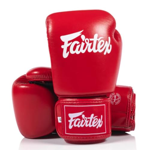 Fairtex BGV1C-PLUS Boxing Gloves フェアテックス ボクシンググローブ マイクロファイバー製 プロ仕様 メーカー レッド 8オンス