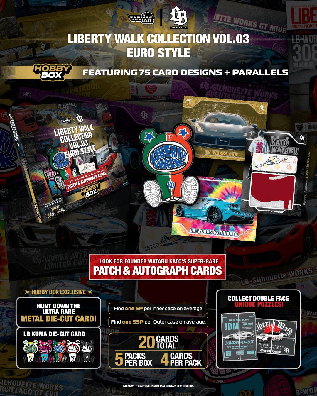 ◆予約◆TARMAC CARDS LIBERTY WALK COLLECTION VOL.03 EURO STYLE HOBBY BOX