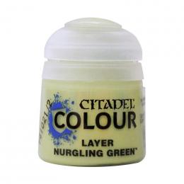 【シタデルカラー】レイヤー:ナーグリング・グリーン/LAYER: NURGLING GREEN 水性塗料 ペイント CITADEL ウォーハンマー