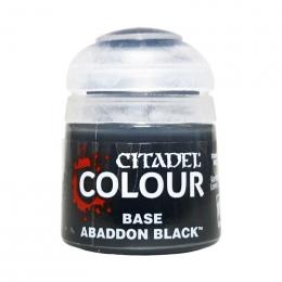 【シタデルカラー】ベース:アバドン・ブラック/BASE:ABADDON BLACK 水性塗料 ペイント CITADEL ウォーハンマー