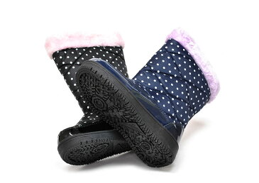 軽量 スノーブーツ 女の子 ジュニア キッズ ダウンブーツ 子供 冬靴 ウィンターブーツ 雪 スノーシューズ 17991 【RCP】