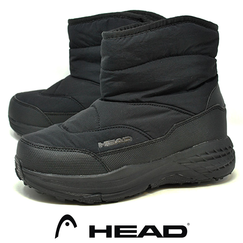 防水 スノーブーツ レディース 女性用 HEAD ヘッド 00197 ブラック 黒 3E 防水 ブーツ ダウンブーツ ウインターブーツ 雪 冬 waterproof