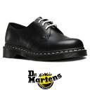 ドクターマーチン 3 ホール シューズ Dr.Martens 1461 WS 3 Eye SHOE WHITE STITCH 24757001 ブラック 黒 ホワイト ステッチ レディース 女性 靴 エアクッションソール ダンスシューズ