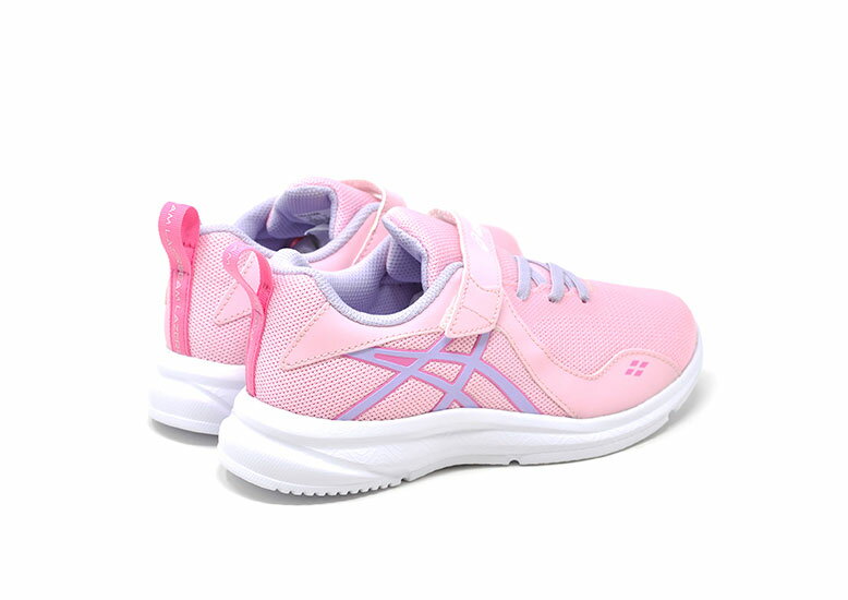 レーザービーム 白底 アシックス asics LAZERBEAM MCーMG 1154A056 700 ジュニア 女の子 子供 スニーカー ランニングシューズ マジック 運動靴 COTTON CANDY/MURASAKI