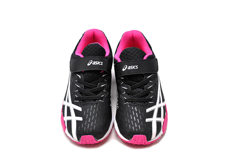 レーザービーム asics アシックス LAZERBEAM SE 1154A068 002 ジュニア 女の子 男の子 子供 スニーカー ランニングシューズ マジック 運動靴 BLACK/WHITE ブラック 黒