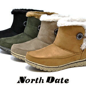 レディース スノーブーツ スパイク 防水 ブーツ ダテハキ ノースデイト 雪 27003 North Date 防滑 防寒 冬靴 　ウィンターブーツ 北海道 冬 婦人靴