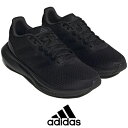 adidas アディダス メンズ スニーカー ランニングシューズ ローカット HP6649 RUNFALCON 3.0 WIDE ランファルコン 3.0 ワイド 運動靴 スポーツシューズ コアブラック/コアブラック/カーボン