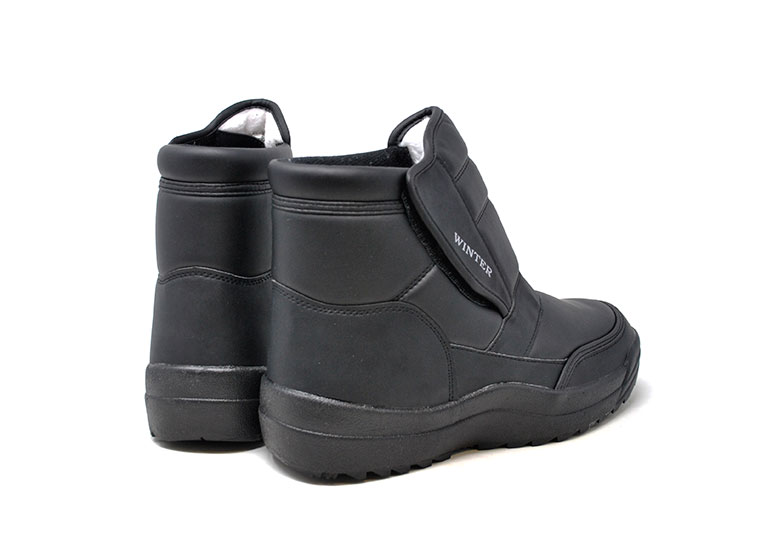 スパイクブーツ メンズ スノーブーツ ワンタッチスパイク 5691 ブラック 黒 ウィンターブーツ ノルデックブーツ ボアブーツ マジック 防滑 防寒 アウトドア 雪 冬