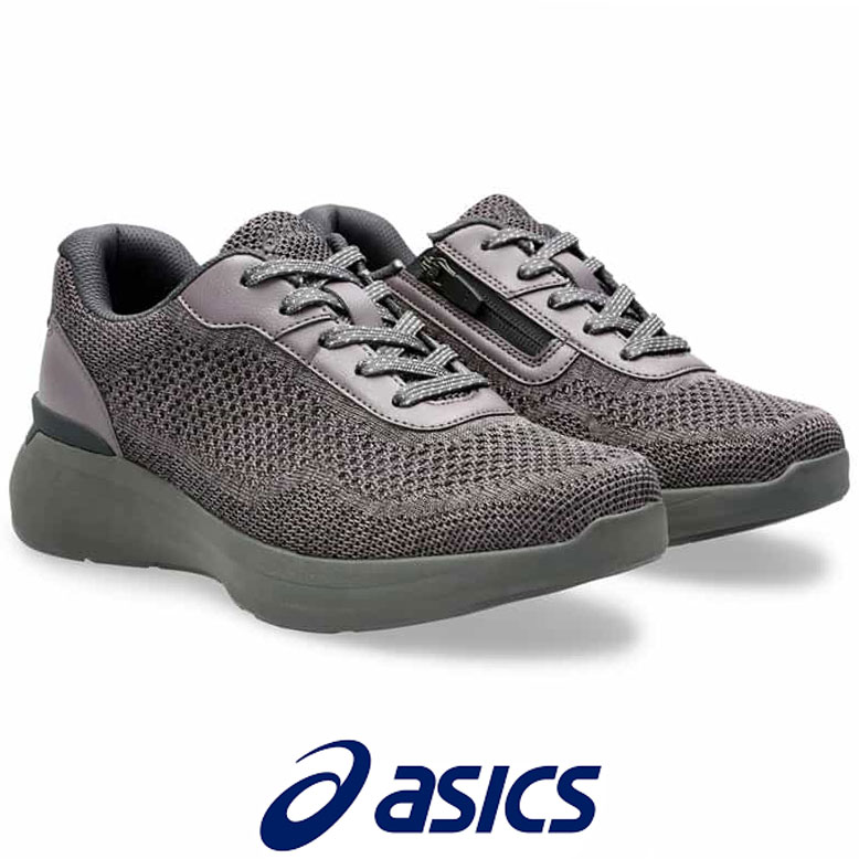レディース ウォーキングシューズ 幅広 5E相当 アシックス ニーズアップ ダークグレー O脚 ひざ asics KNEESUP 1242A022 020 ファ...
