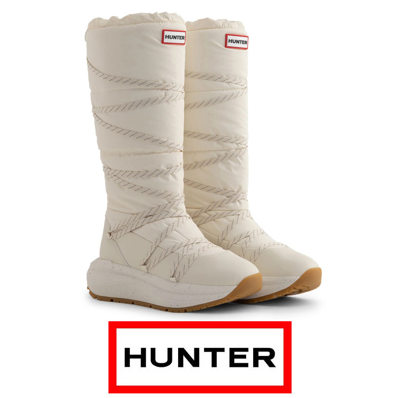 HUNTER ハンター 7101 グリップ トール スノーブーツ シューズ UFT7101NYL-WWG ホワイトウィロー/ガム 防水 ウィンターブーツ 防寒ブ...