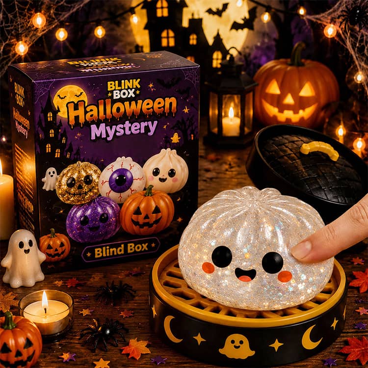 SNSでバズり中！5個セット ハロウィン 全種セット まんじゅう ぷにぷに かわいい SNSでバズり中！5個セット おばけ やわらか もちもち ストレス解消 癒しグッズ おもちゃ mion0123-10008446 mion サンプル画像3