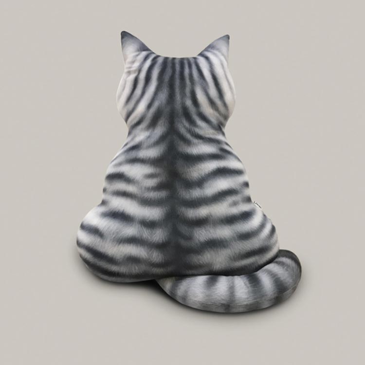 ぬいぐるみ 添い寝枕 ソファー背当て ふわふわ ネコ後ろ姿 可愛い 抱き枕 動物クッション 多機能 椅子 猫抱き枕 インテリア 猫グッズ プレゼント 低反発クッション