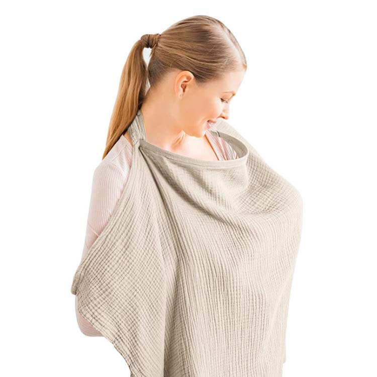 mionのソフトワイヤー 授乳ケープ 授乳用 赤ちゃん用品 透けない マタニティ 授乳服 ベビー用品 ベビーグッズ 産後 通気性 コットン 360度安心 授乳カバー ソフトワイヤー 出産祝い ワイヤー入り｜アングル2