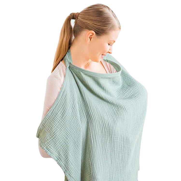 mionのソフトワイヤー 授乳ケープ 授乳用 赤ちゃん用品 透けない マタニティ 授乳服 ベビー用品 ベビーグッズ 産後 通気性 コットン 360度安心 授乳カバー ソフトワイヤー 出産祝い ワイヤー入り｜アングル3