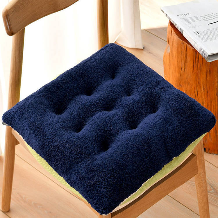 ボア クッション 45×45cm 冬 シートクッション 座布団 チェアパッド 40×40cm ボア 椅子クッション 厚手 暖かい チェアクッション オフィスクッション ふわふわ おしゃれ [3]