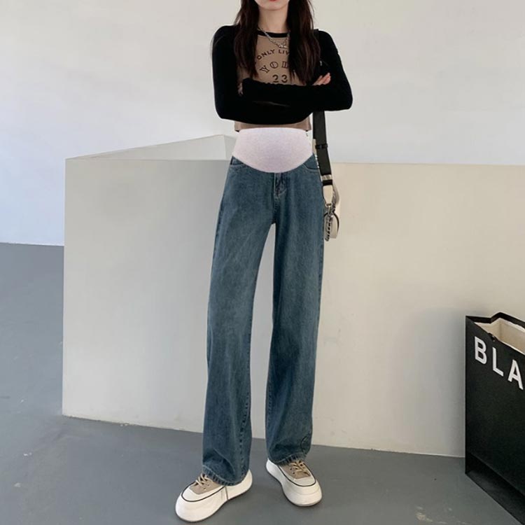 マタニティ デニムワイドパンツ デニムパンツ マタニティパンツ レディース 大きいサイズ マタニティ パンツ ボトムス ゆったり ウェストゴム デニム マタニティウェア 産前 産後 レディースパンツ 動きやすい 妊娠初期 妊娠後期 臨月 美脚 おしゃれ 春 夏 秋 冬 2