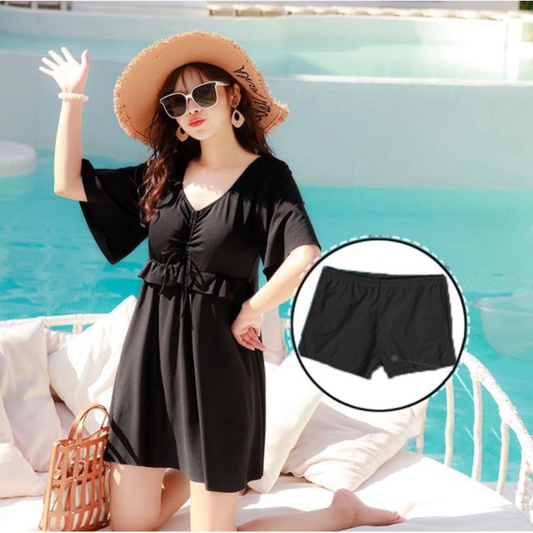 マタニティ水着 セット 上下セット ショートパンツ ハーフパンツ 水陸両用 薄手 速乾 マタニティウェア ワンピース 水着 ボトムス ウエストゴム 産前 産後 春 夏 ゆったり 楽ちん 臨月 妊婦 カジュアル ルームウェア フィットネス 2
