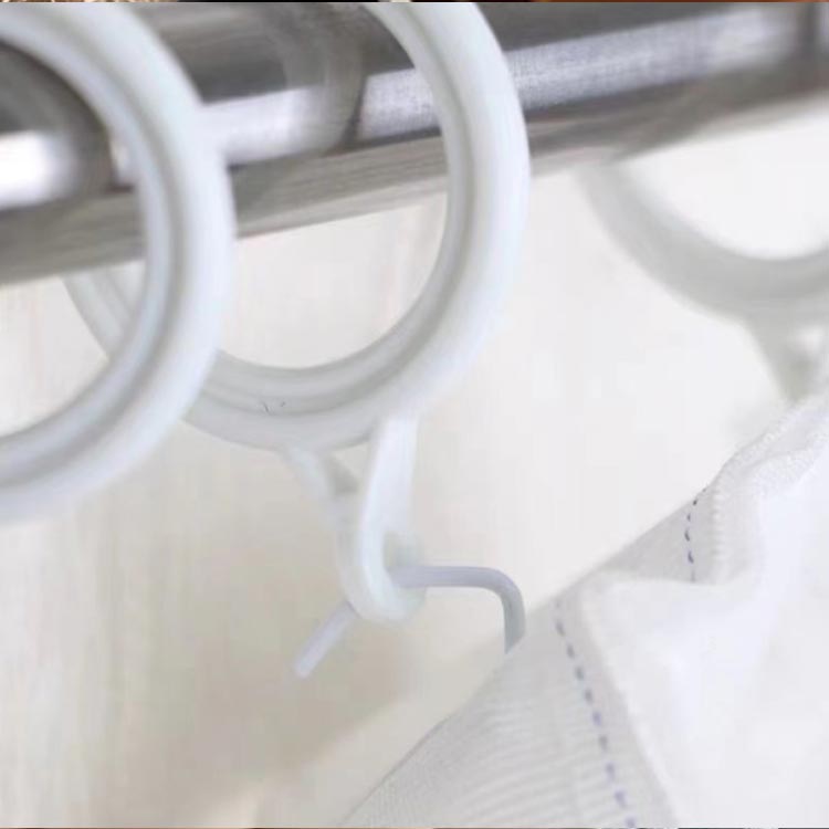 取付簡単 プラスチック 内径40mm 簡単取付 スライドリング カーテンリング テンションポール 突っ張り棒 プラスチック 内径40mm カーテンフック 自宅用 30個入り