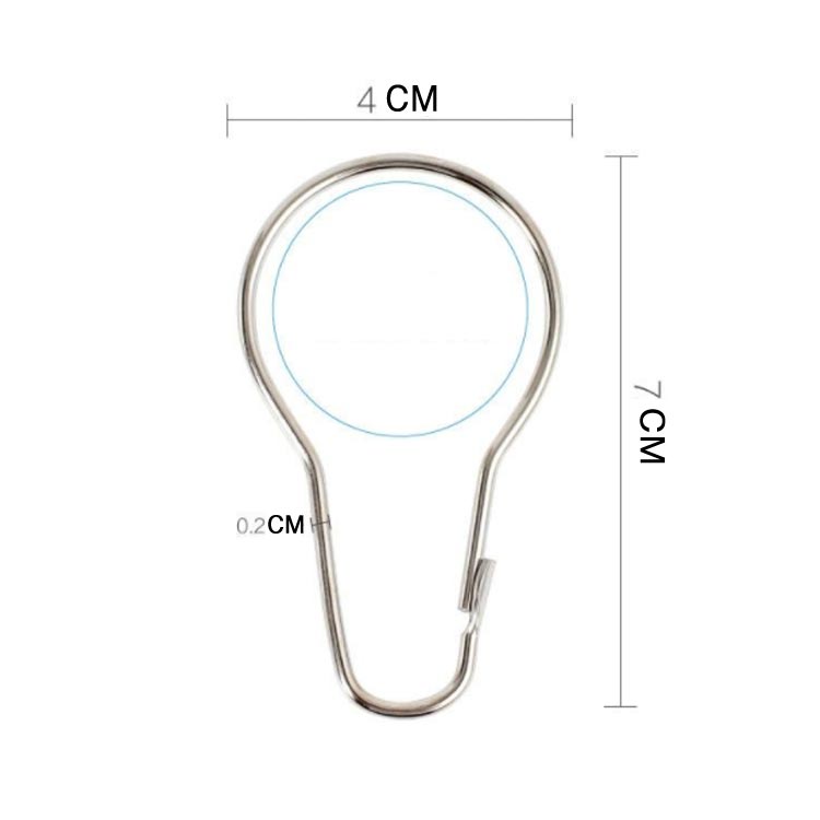 開口設計 カーテンフック ステンレス製 28本入り シャワーカーテン リングランナー しっかり固定 取り外し簡単 スライドリング 家庭用 カーテンリングフック